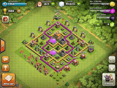 coc base 7|coc level 7 base layout.